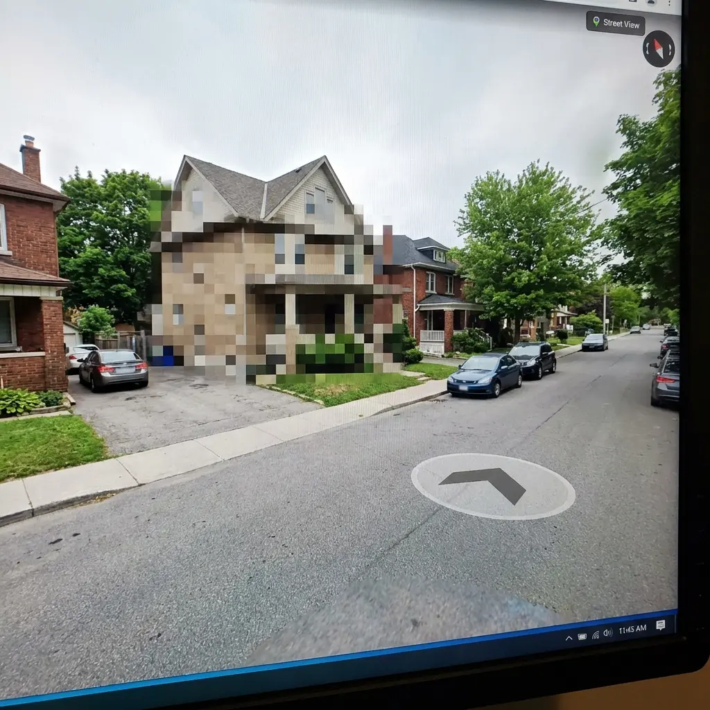 Blurred House on Maps